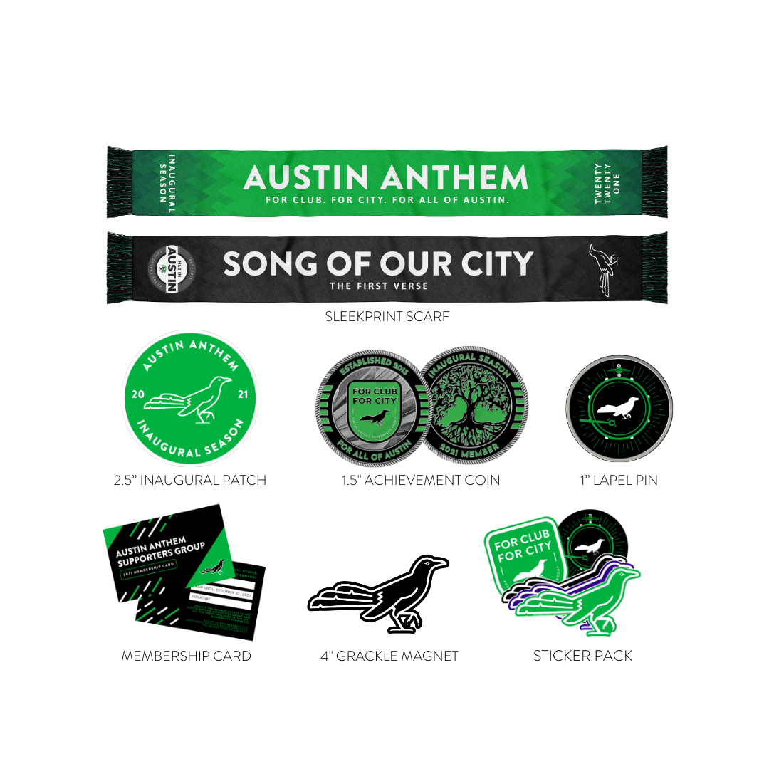 Austin Anthem 2021 Bright Verde Membership Kit