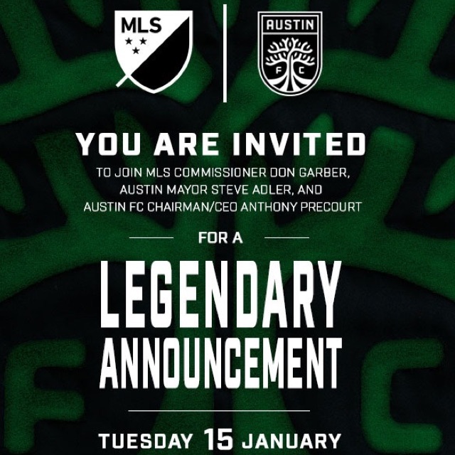 Austin FC Legendary Invite Announcement